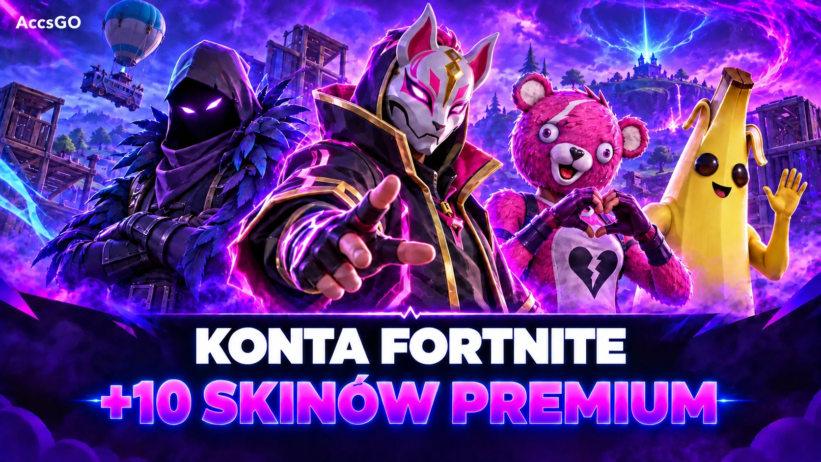 Fortnite · 10 płatnych skinów Premium